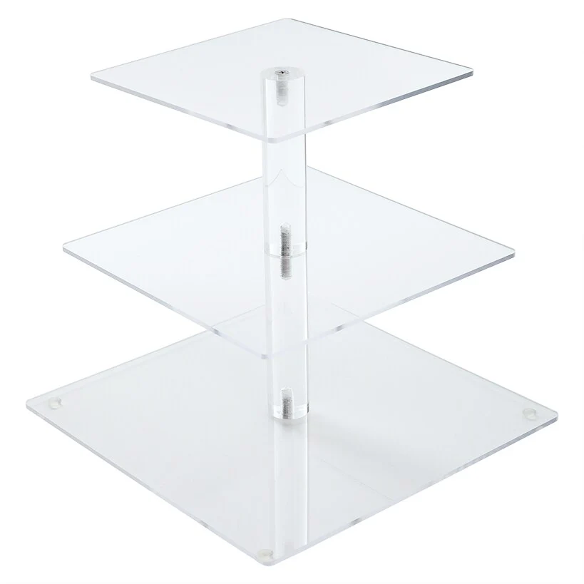 3-Tier Clear Cupcake Stand - Image 5