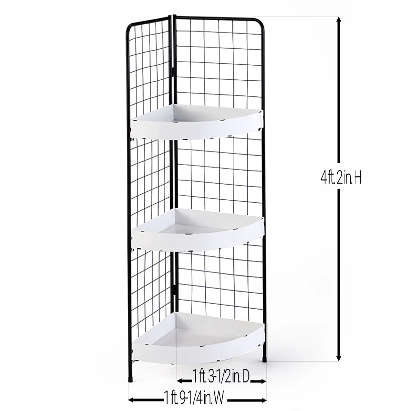 3-Tier Metal Corner Shelf - Image 4