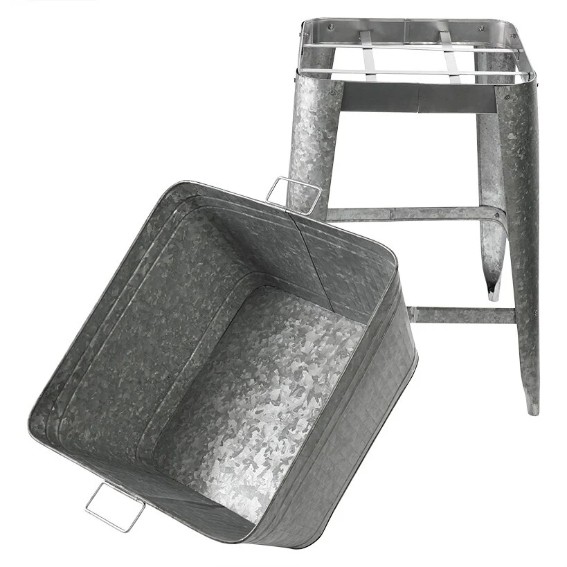 32" Galvanized Metal Cooler - Image 2
