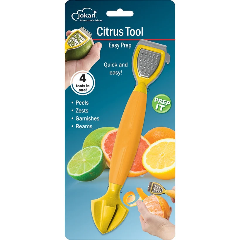 Citrus Kitchen 4-in-1 Tool - Zester, Peeler, Garnisher, Reamer - Image 5