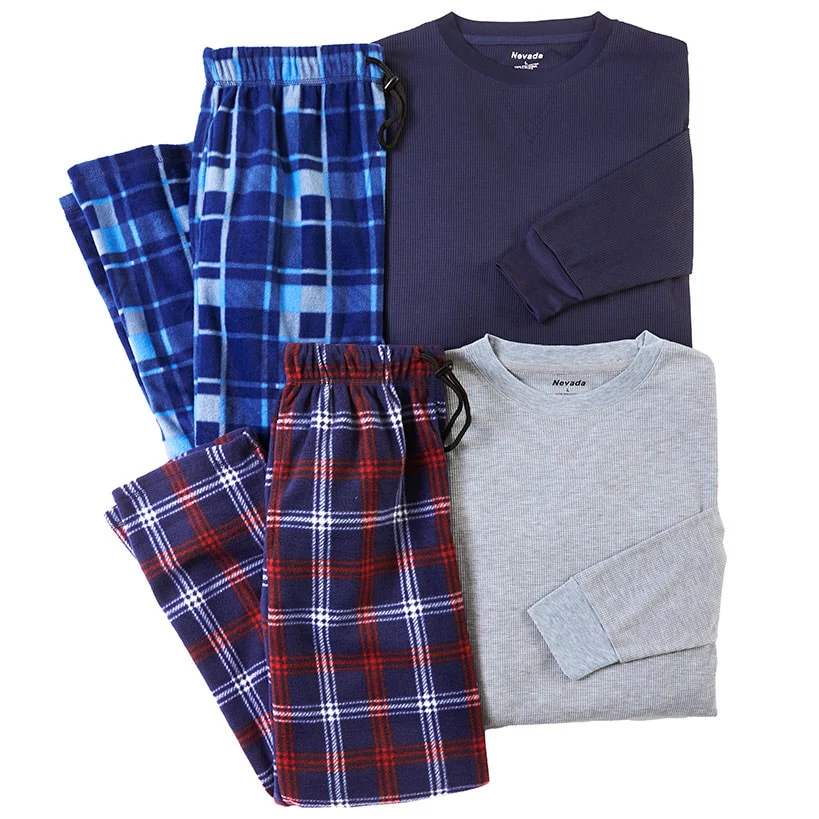 4-Pc. Thermal and Fleece Pajama Sets - Image 2
