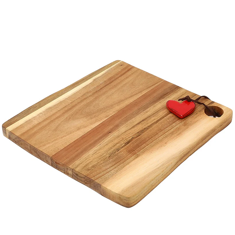 Acacia Cheese Board with Red Heart Accent - Image 3