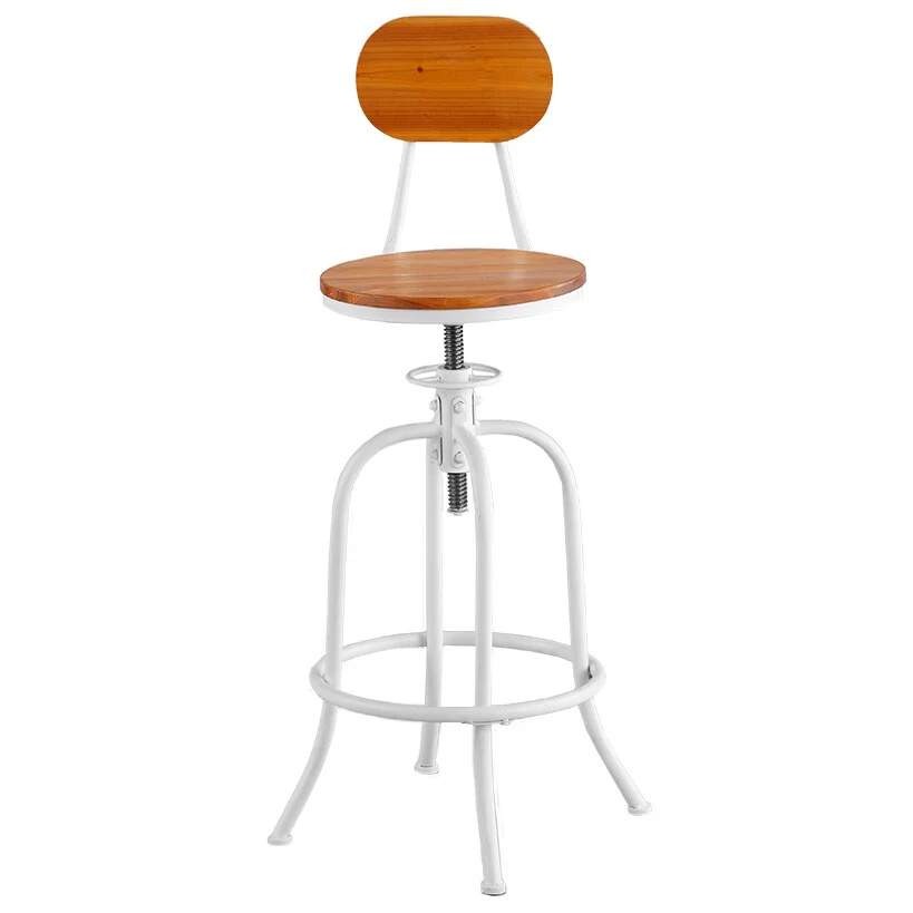 Adjustable Swivel Stool with Back - Image 10