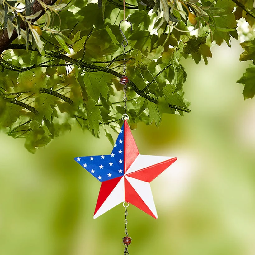 Americana Star Wind Chime - Image 2