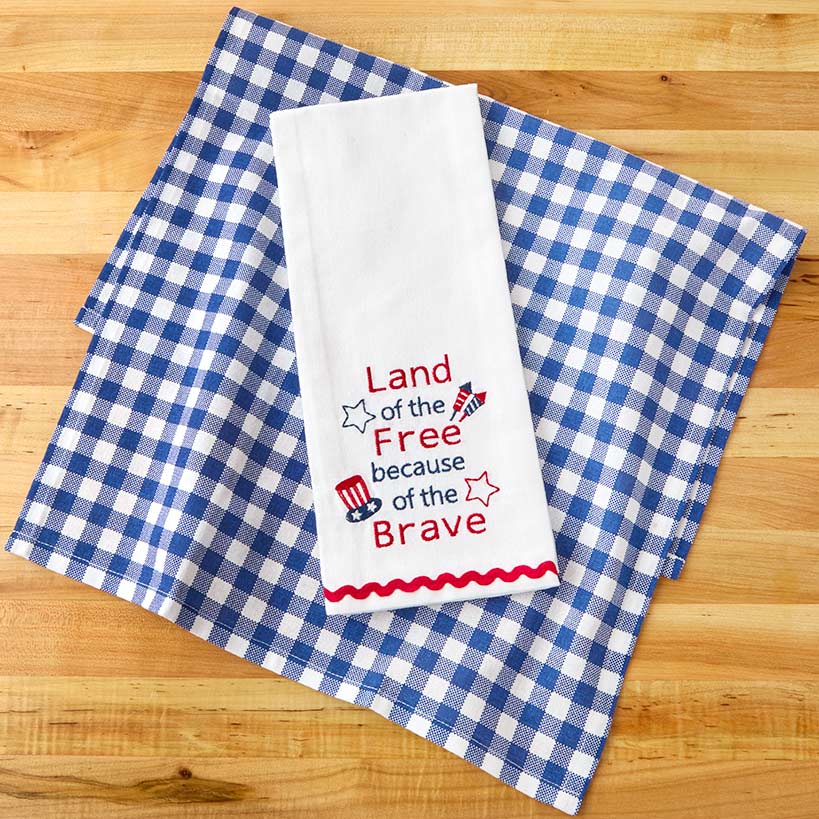 Americana Themed Kitchen Towels, Set of 2 - Image 3