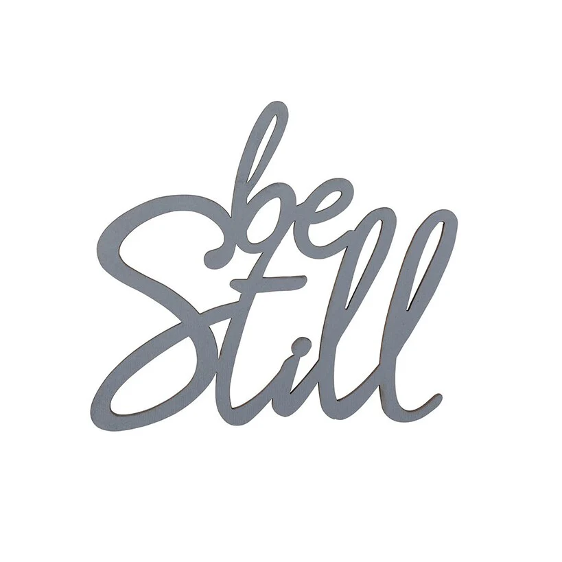 Be Still Wood Hanging Plaque - Image 3