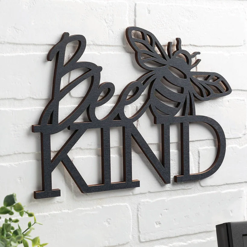 Bee Kind Wood Hanging Plaque - Image 3