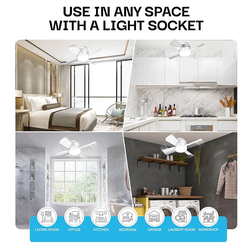 Bell+Howell® Socket Fan Light - Image 2