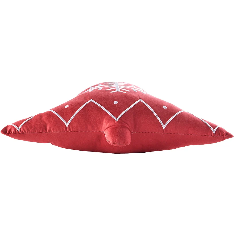 Bell Shaped Accent Pillow with Snowflakes - Image 3