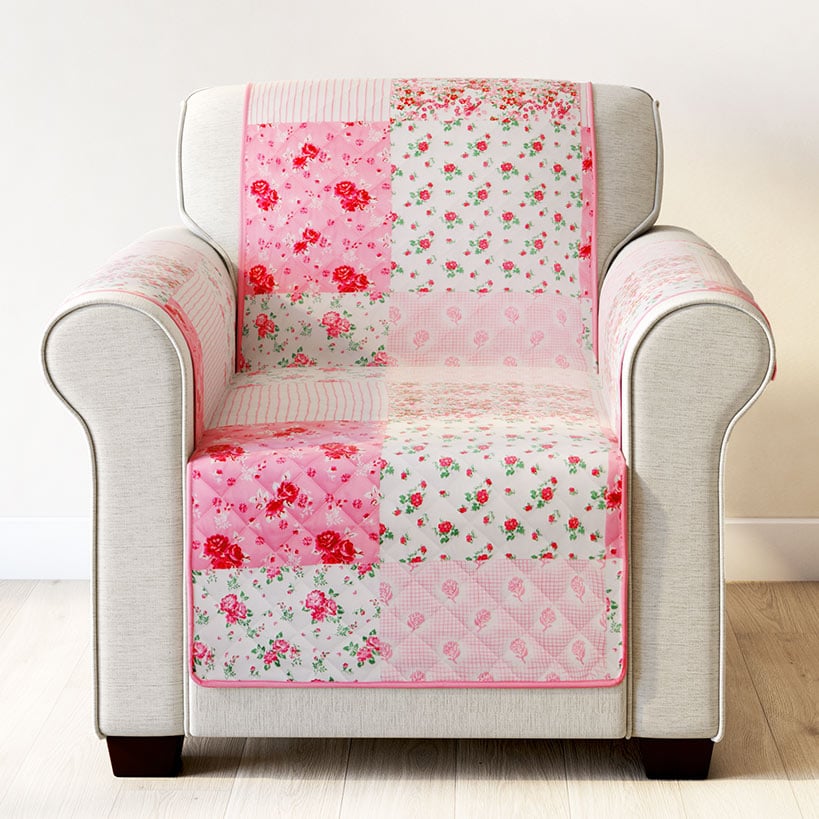 Berry Bloom Quilted Furniture Cover Chair, Loveseat, Sofa - Image 3