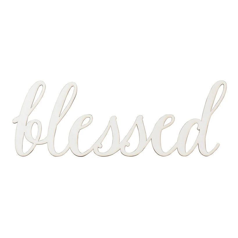 Blessed Wood Décor Plaque - Image 3