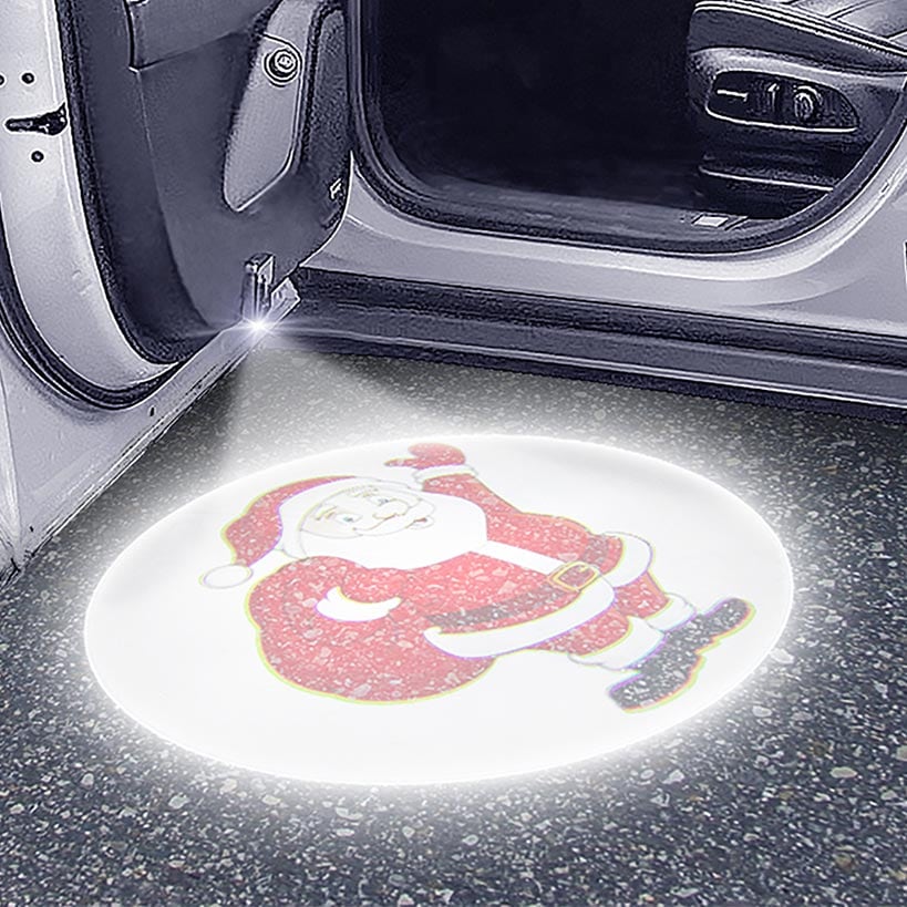 Car Door Santa LED Light Projector - Set of 2 - Image 3