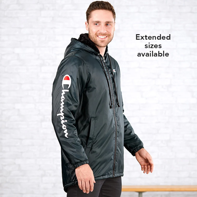 Champion® Men's Sherpa Stadium Jacket - Red Small - Image 3