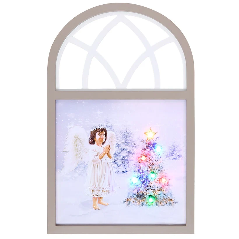 Christmas Angel Framed Lighted Wall Art - Image 5