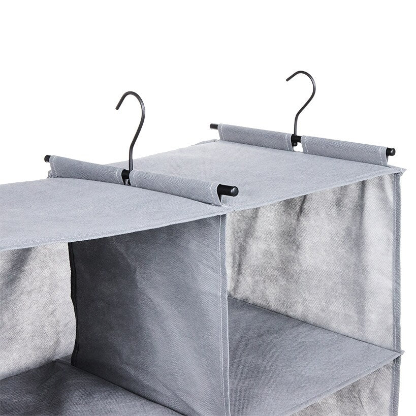 Closet Organizer with Hanging Bar for Clothes - Image 3