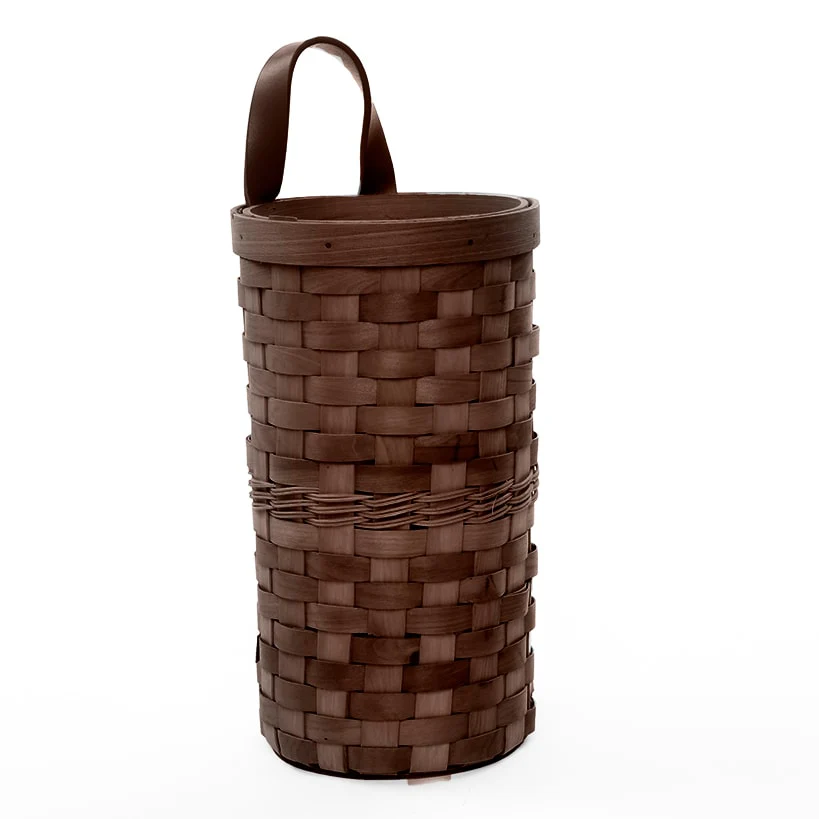Decorative Grocery Plastic Bag Dispenser - Woven Design - Image 4
