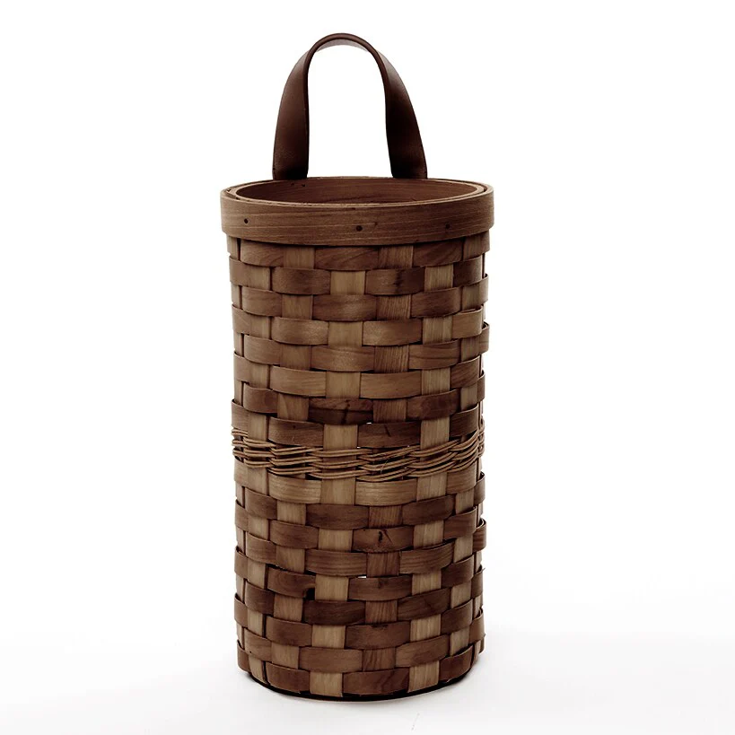 Decorative Grocery Plastic Bag Dispenser - Woven Design - Image 5