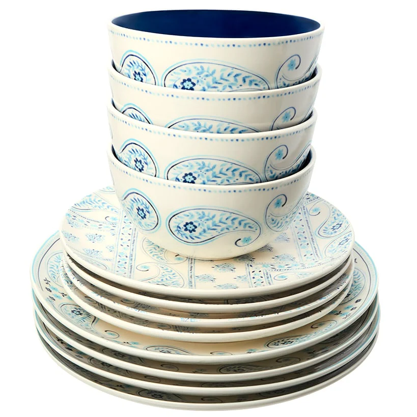 Dolly Parton Stoneware Everyday Paisley 12-Pc Dinnerware Set - Image 5