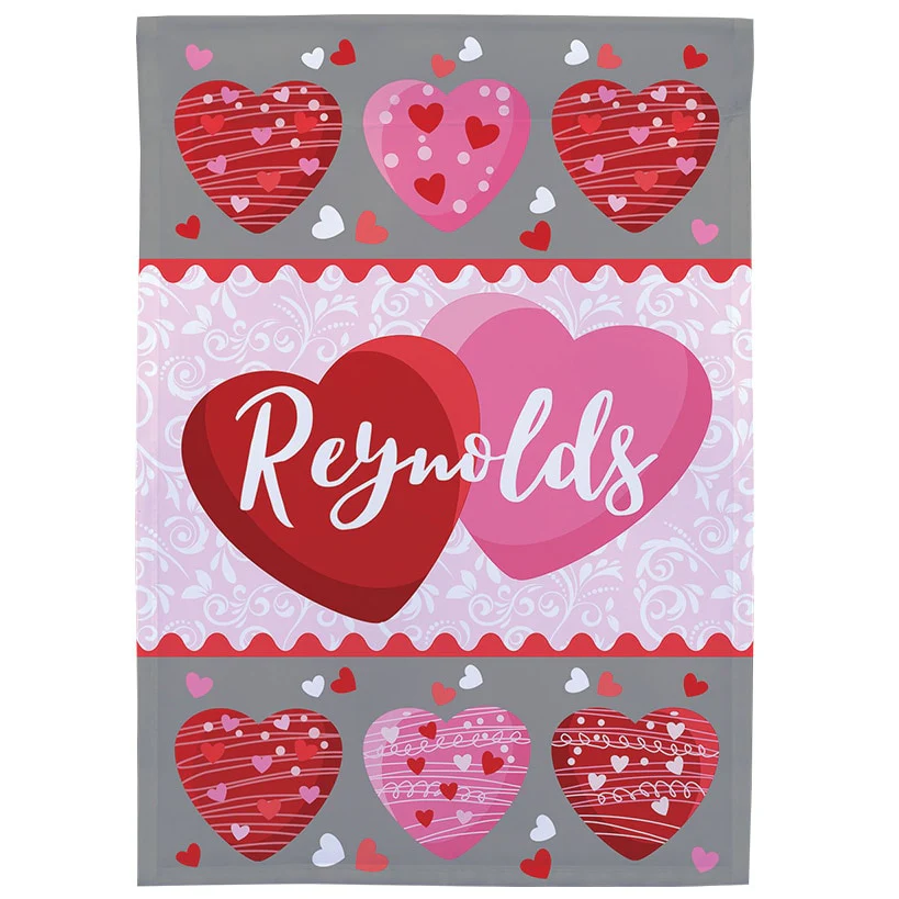 Family Hearts Garden Flag - Image 2