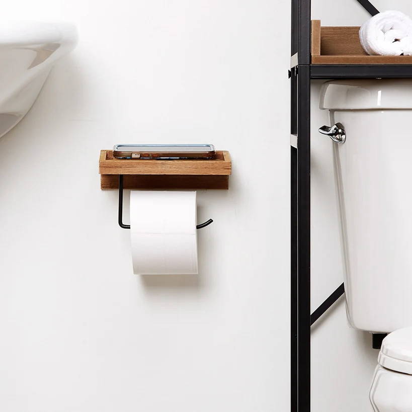 Farmhouse Bathroom Furniture Collection in Metal and Wood - Image 3