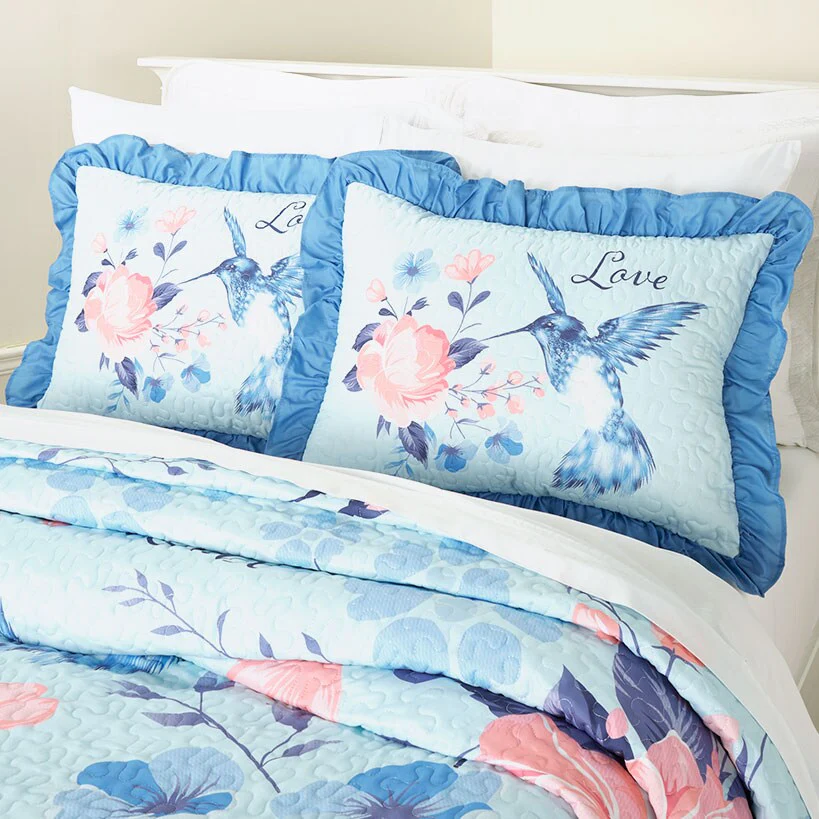 Floral and Hummingbird Sham - Image 3