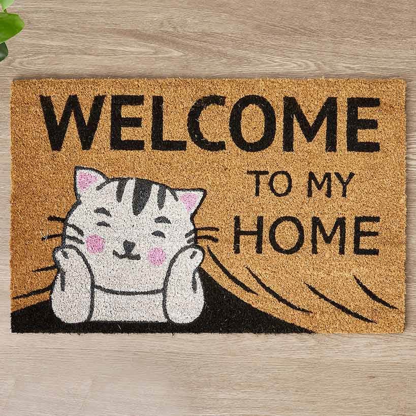 Funny Cat or Dog Coir Doormat 18" x 28" - Image 3