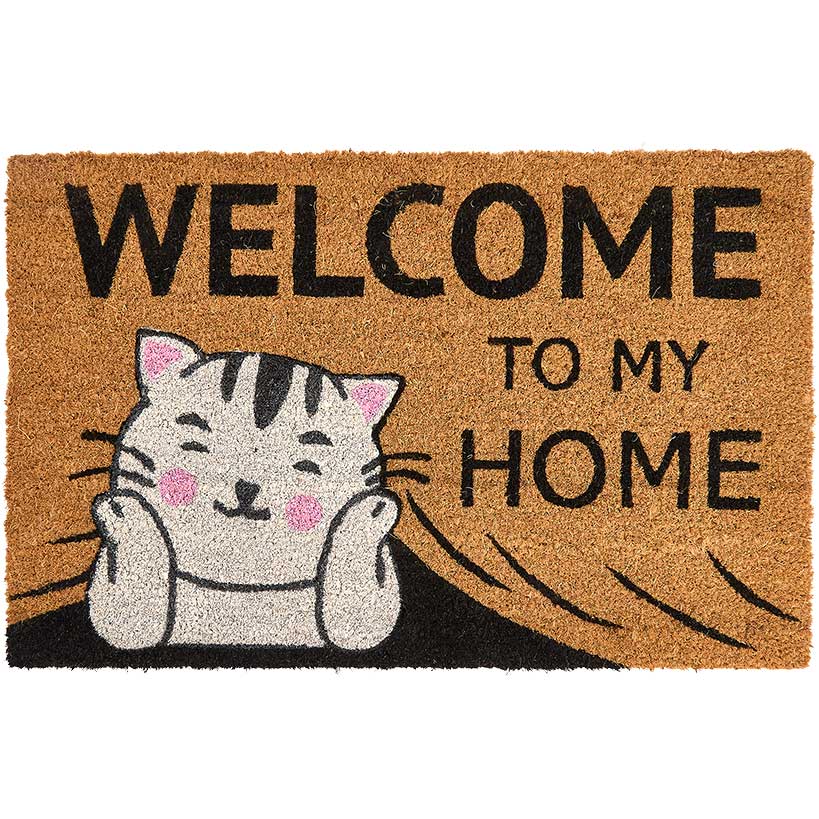 Funny Cat or Dog Coir Doormat 18" x 28" - Image 5