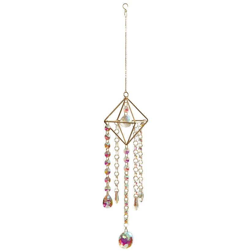 Glass Hanging Suncatcher- Decorative Art Glass Window Decor - Image 2