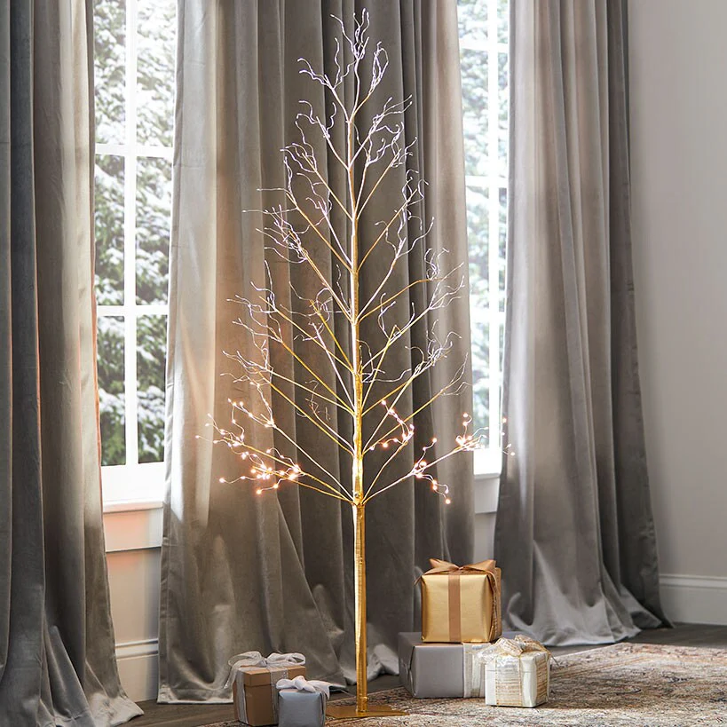 Golden Lighted LED Tree - Image 8