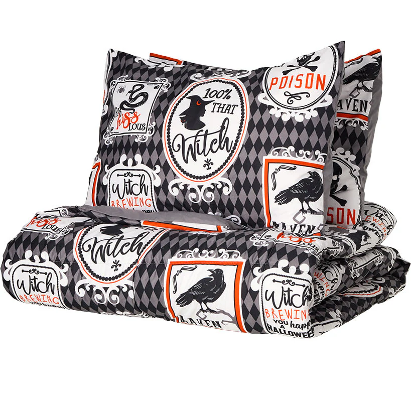Haunted Walls Comforter Set and Flannel Throw Bundle - Image 4