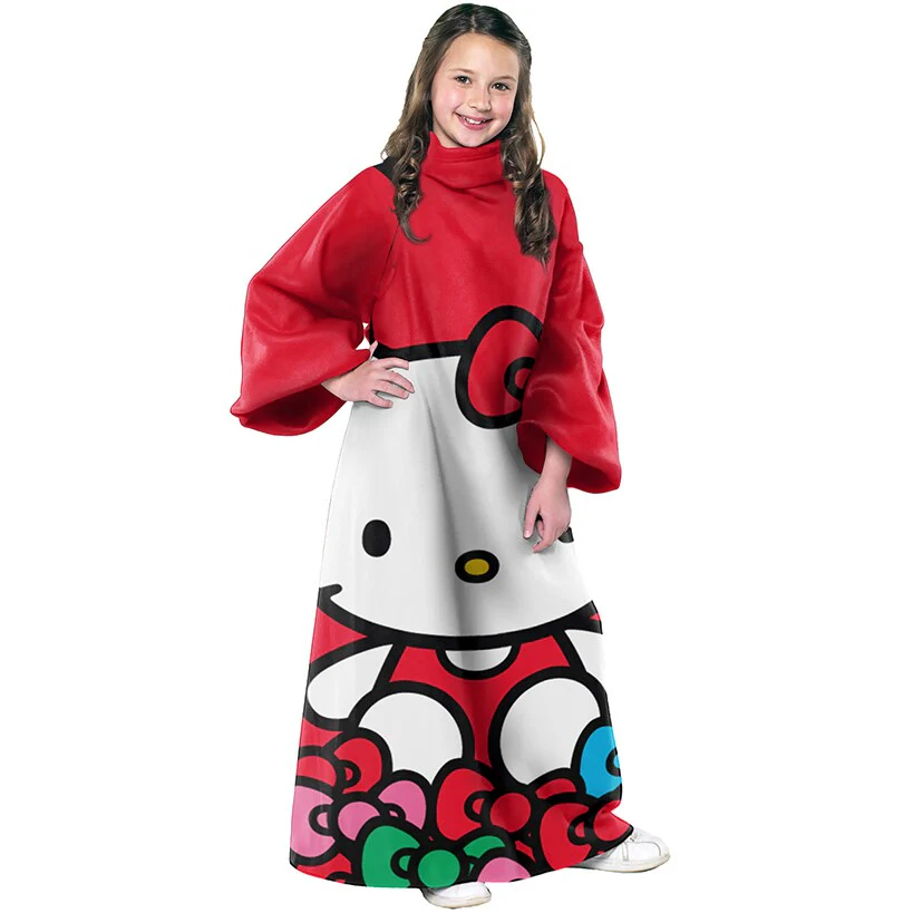Hello Kitty Smitten Silk Touch Comfy Throw with Sleeves - Image 2