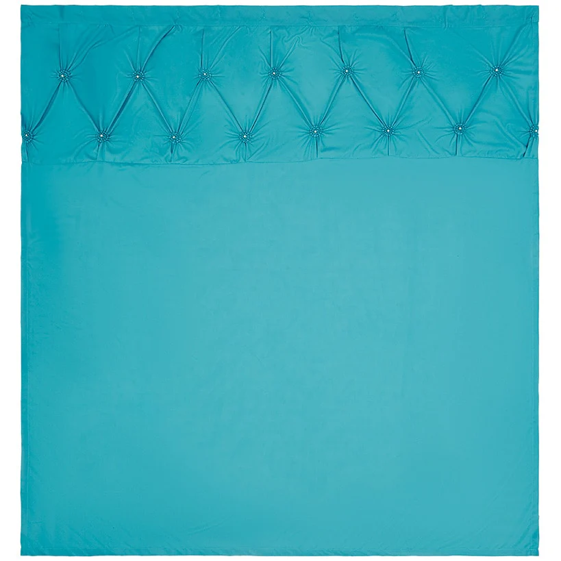 Homewear Pintuck Shower Curtain with Hooks - Image 2