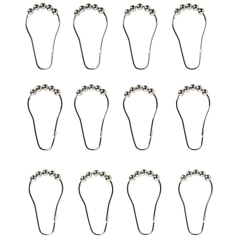 Homewear Pintuck Shower Curtain with Hooks - Image 3