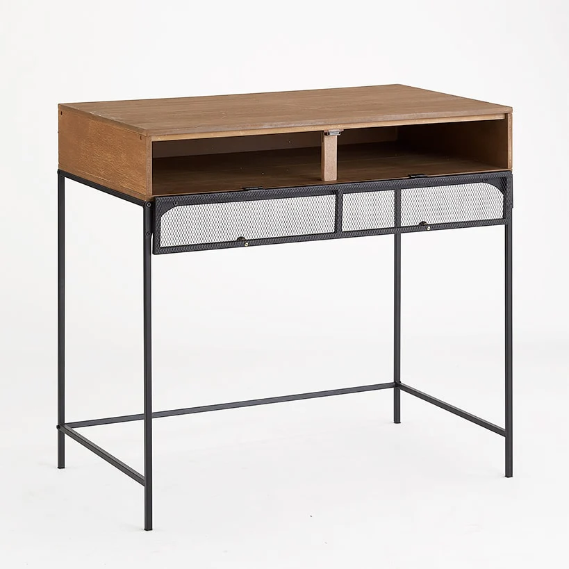 Industrial Farmhouse Style Desk with Storage - Image 3