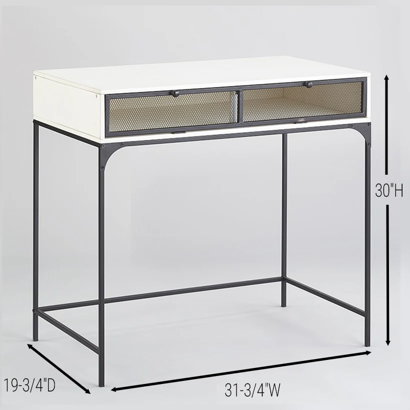 Industrial Farmhouse Style Desk with Storage - Image 4