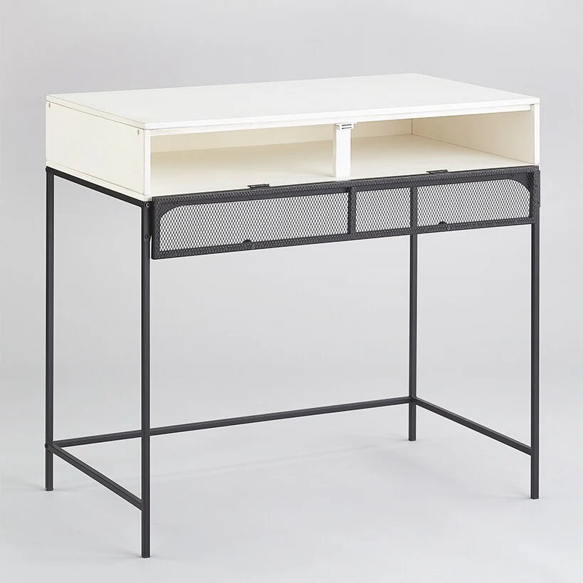 Industrial Farmhouse Style Desk with Storage - Image 5
