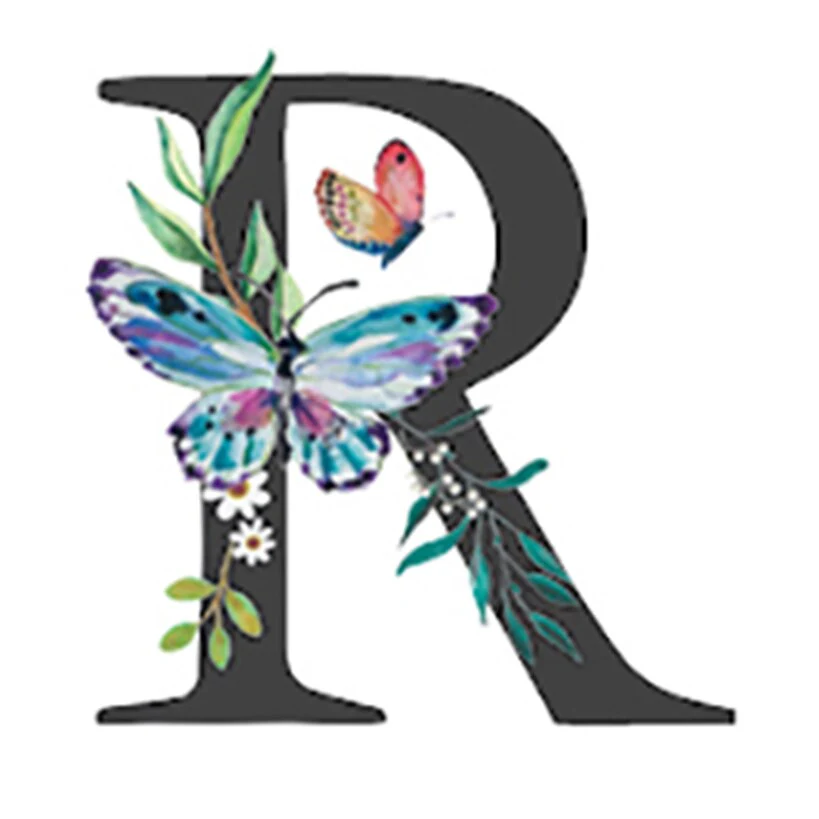 Initial Floral Butterfly Jewelry Cases - Image 19
