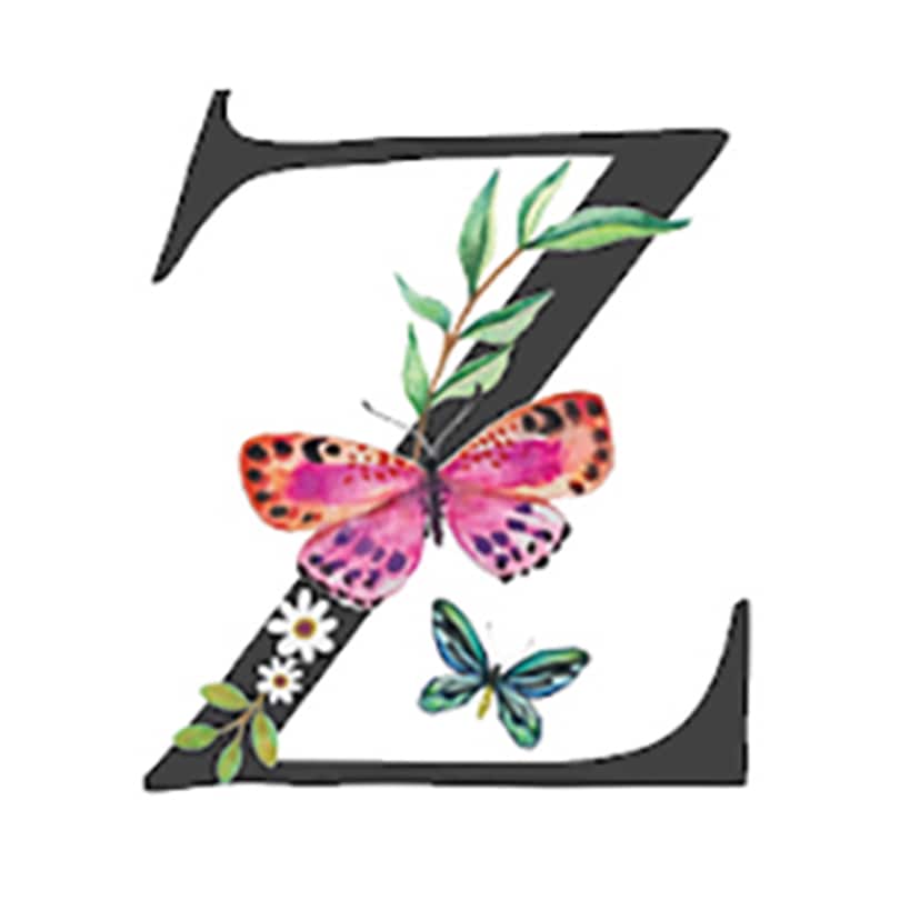 Initial Floral Butterfly Jewelry Cases - Image 27