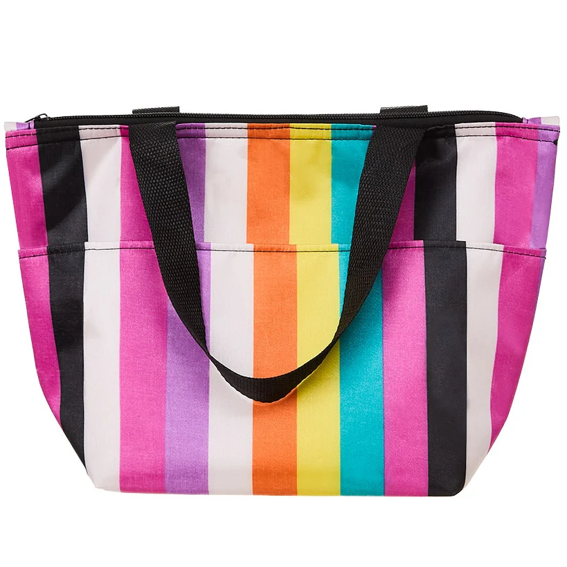 Insulated Bag with Matching Crossbody Bag Striped - Image 5