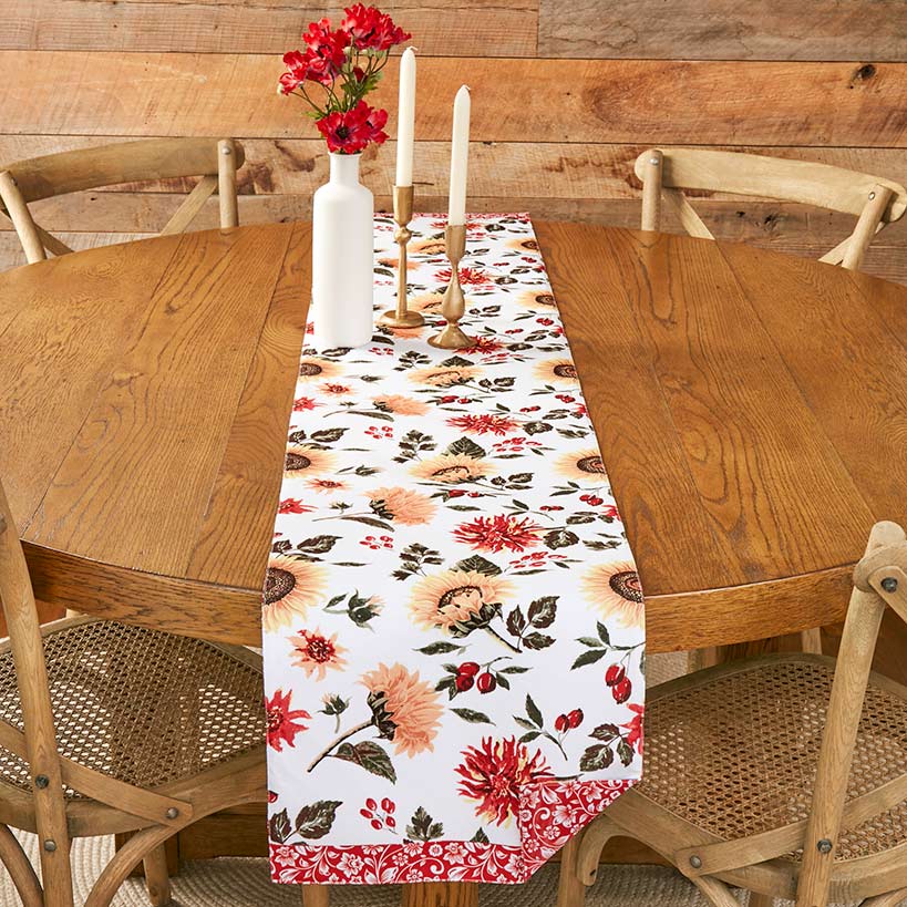 Jacobean Sunflower Table Runner or Set of 4 Placemats - Image 3