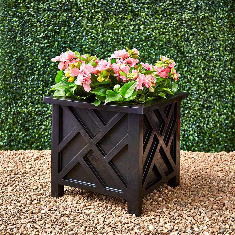 Lattice Design Chippendale Style Planter Box - Image 9