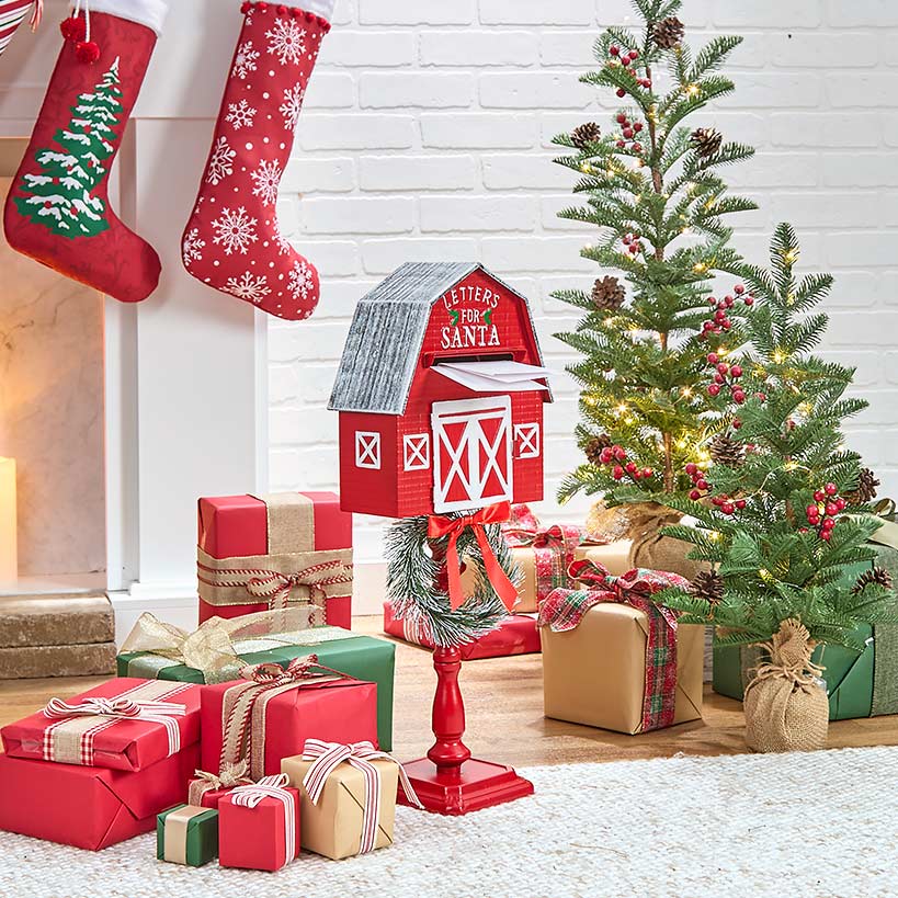 Letters for Santa Red Barn Mailbox - Image 2