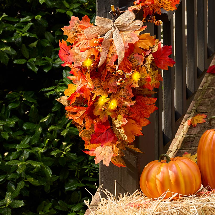 Lighted Harvest Swag - Image 2