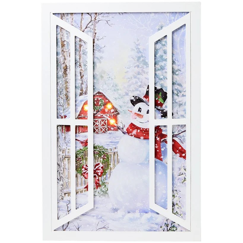 Lighted Holiday Window Wall Art - Image 6