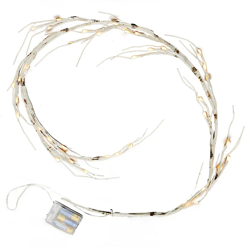 Lighted Winter Birch Garland - Image 4
