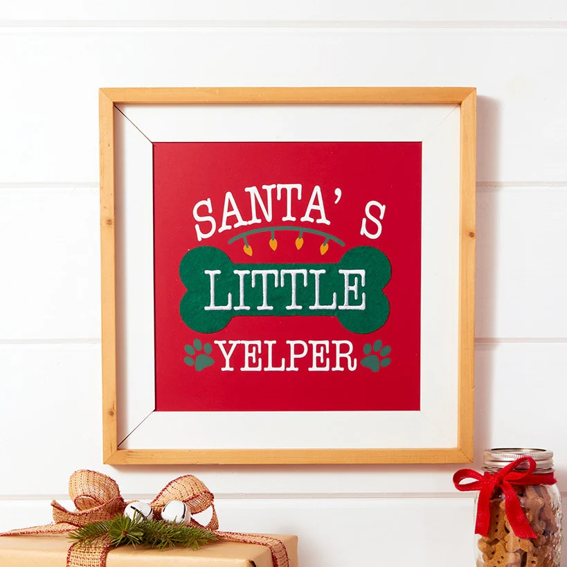 Little Yelper Christmas Wall Art