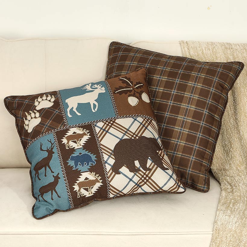 Lodge Embroidered Decorative Pillow - Image 2