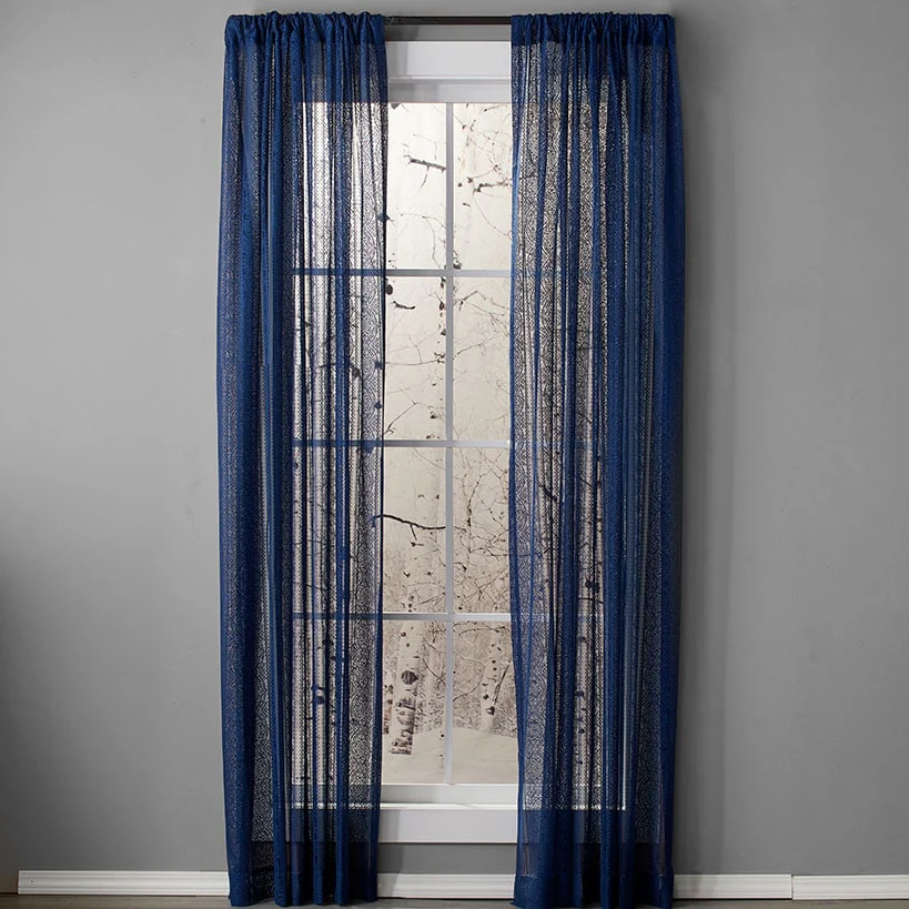 Medallion Navy Lace Panel
