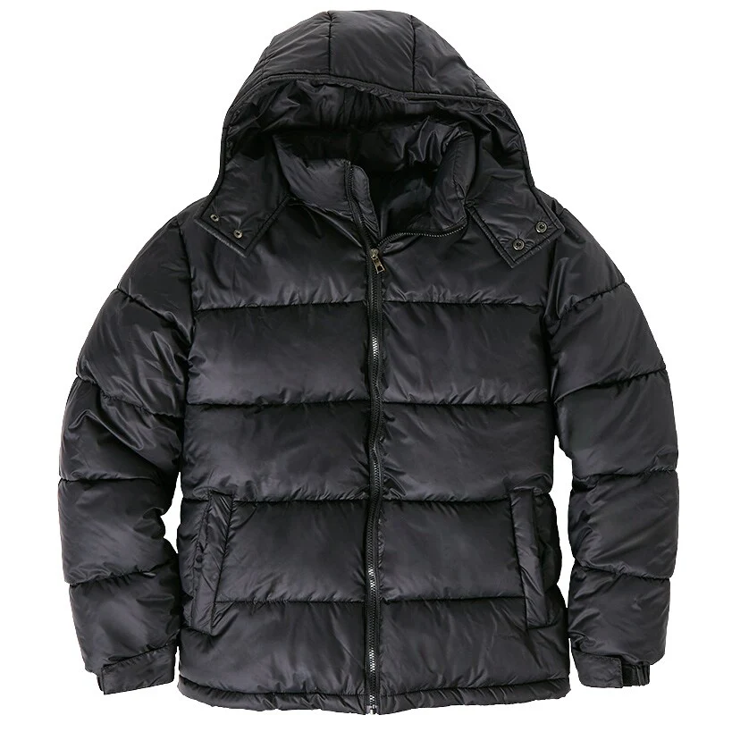 Men's Black Puffer Jacket - Image 3