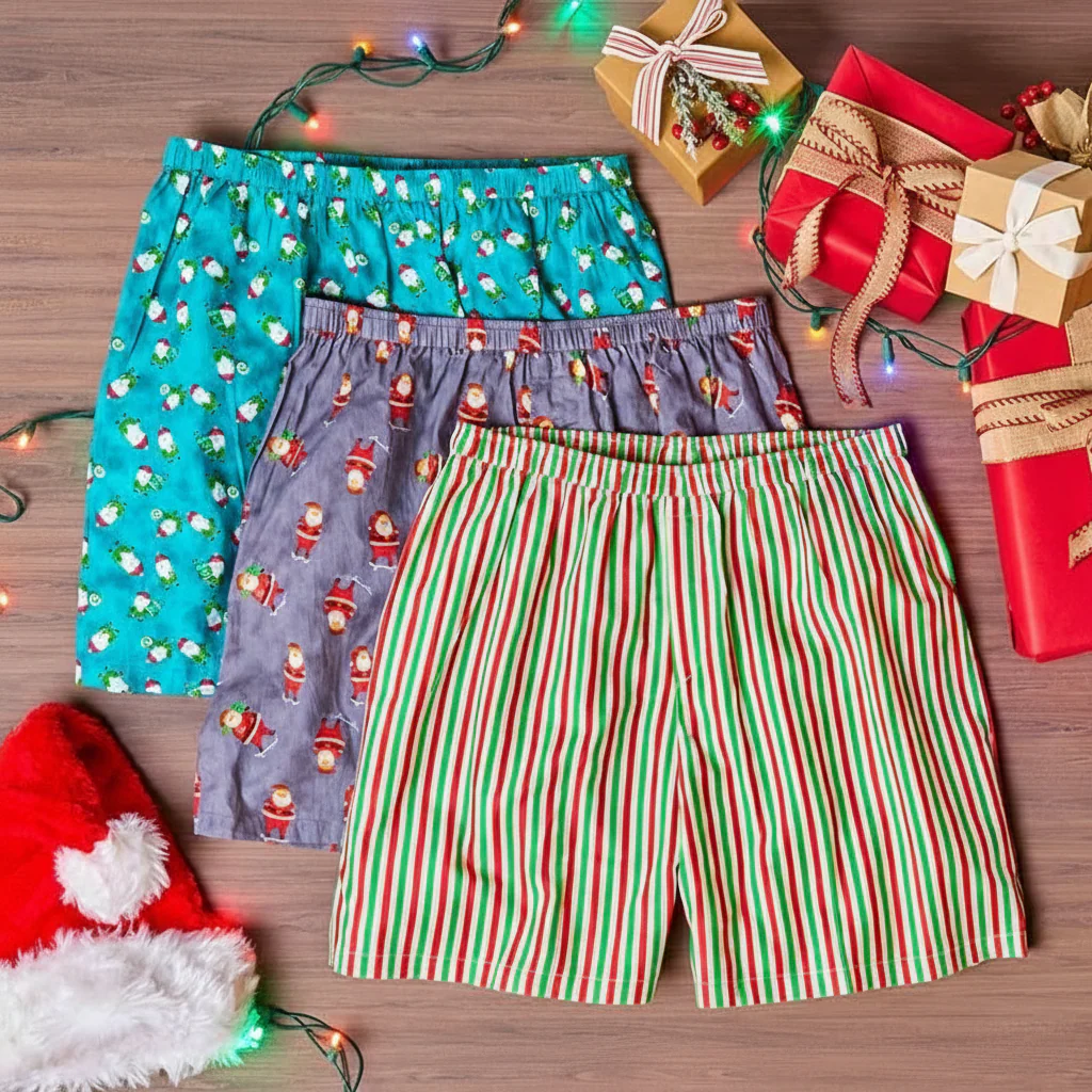 Men's Christmas Underwear Boxers 3-Pk.